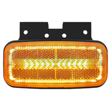 12v/24v Category 5 Cat 5 Amber Combined LED Side Marker/Indicator Lamp/Light FT-080 With Bracket